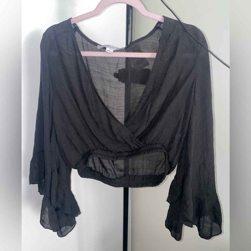 HYFVE Black large crop top